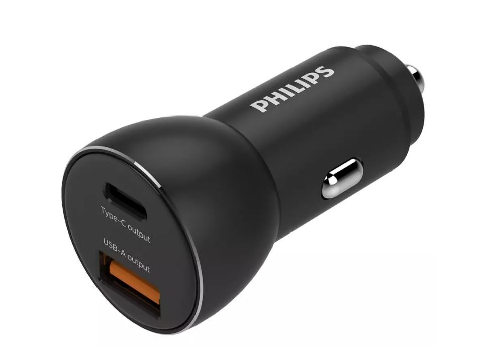 Car Charger USB-A + USB C iekārtas lādētājs