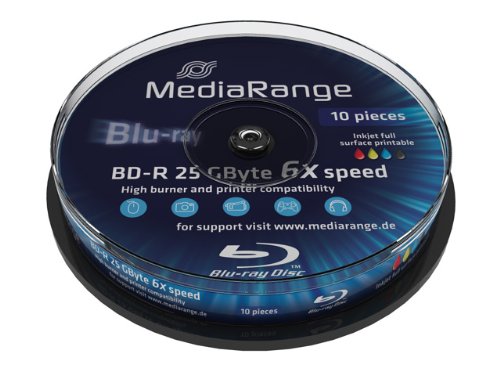 MediaRange BD-R, 6x, 25GB, 10pc matricas