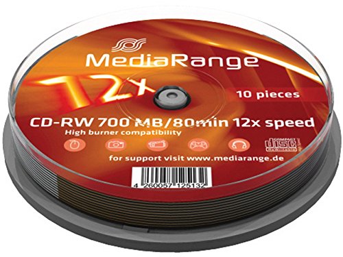 MediaRange  2x Speed 80min CD-RW (10 TUB) matricas