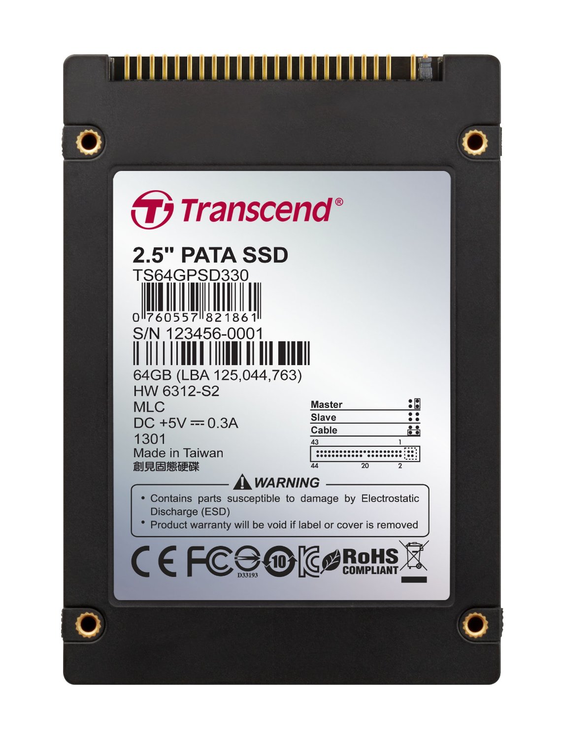 Transcend SSD 330 64GB  2.5' IDE SSD disks