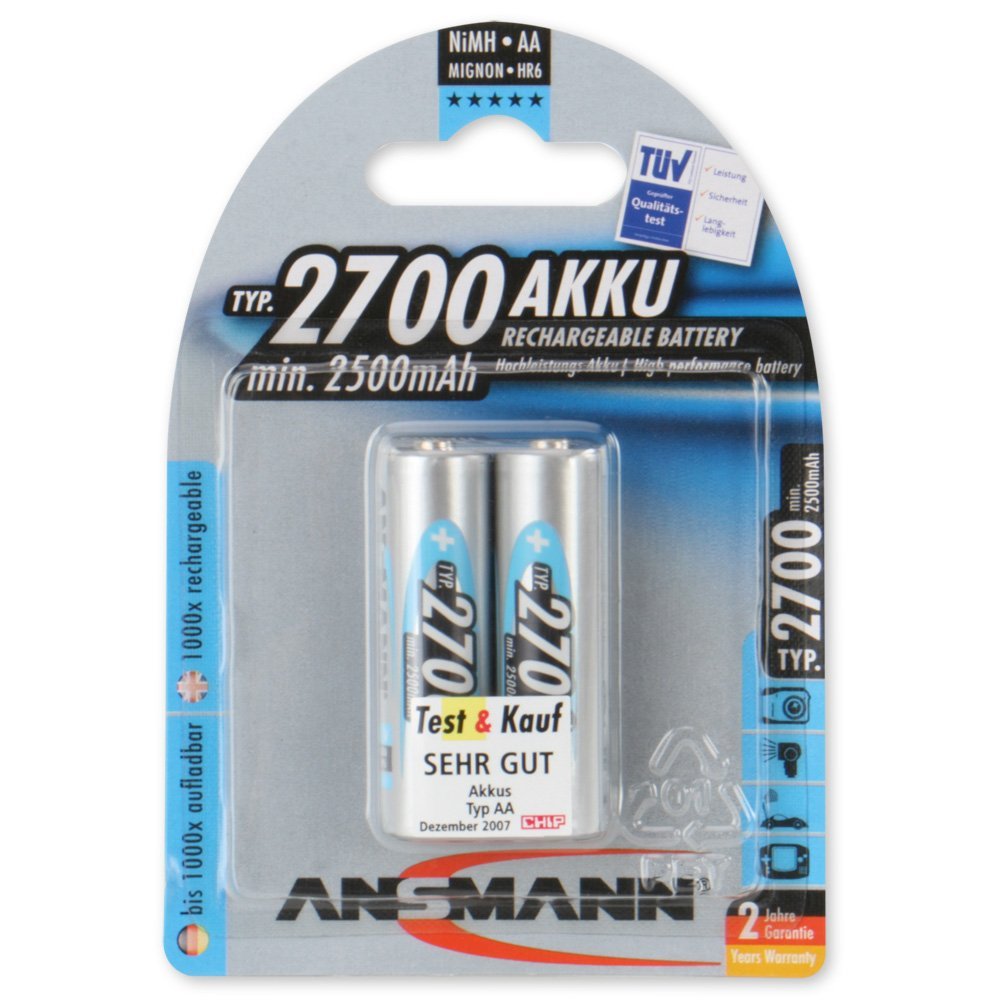 Ansmann 2700 Mignon AA 2500 mAh (5030852) Baterija