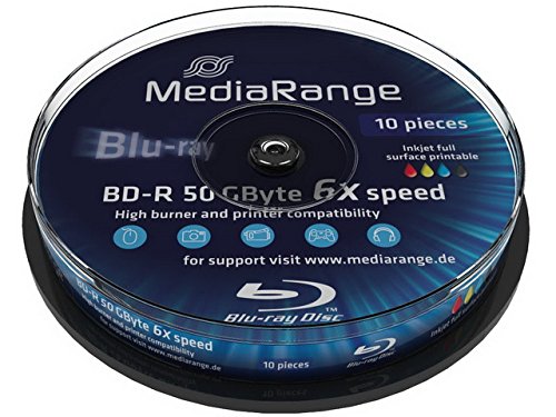 MediaRange BD-R DL 50GB 4x, 10pc matricas