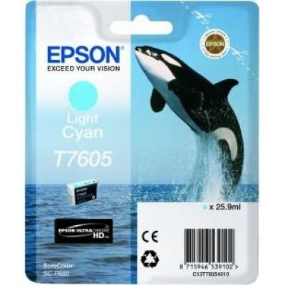 Ink Epson Singlepack Light Cyan | SureColor SC-P600 kārtridžs
