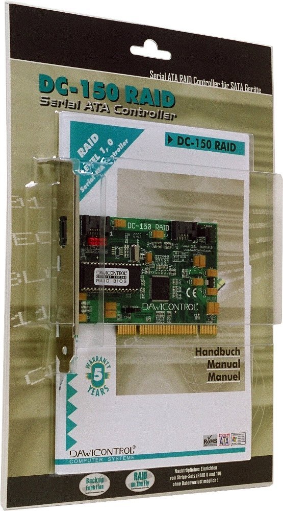 PCI Card Dawicontrol PCI DC-150 S-ATA Raid Blister karte