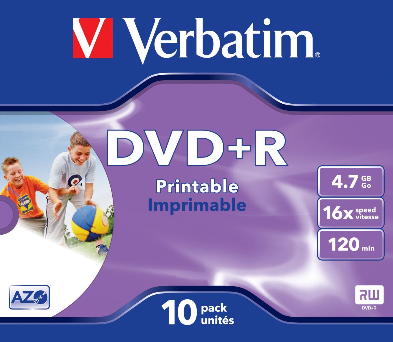 DVD+R 16x JC 4,7GB Verbatim Pr. 10 pieces matricas