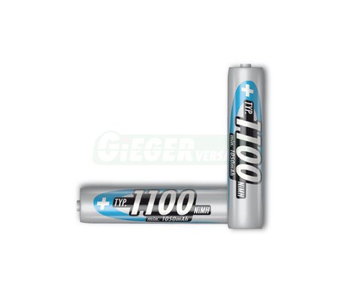 Ansmann 1x2 Akku NiMH Micro 1100 mAh Baterija