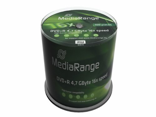 MediaRange DVD+R 4.7GB 100pcs Spindel 16x matricas