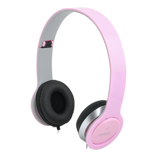 Logilink Stereo high quality headset, pink austiņas