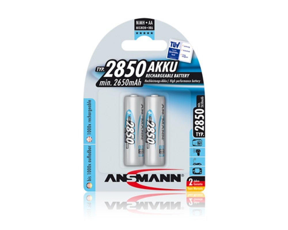 Ansmann Akumulator Mignon, NiMh,  2xAA, 2850mAh, 1.2V (5035202) Baterija