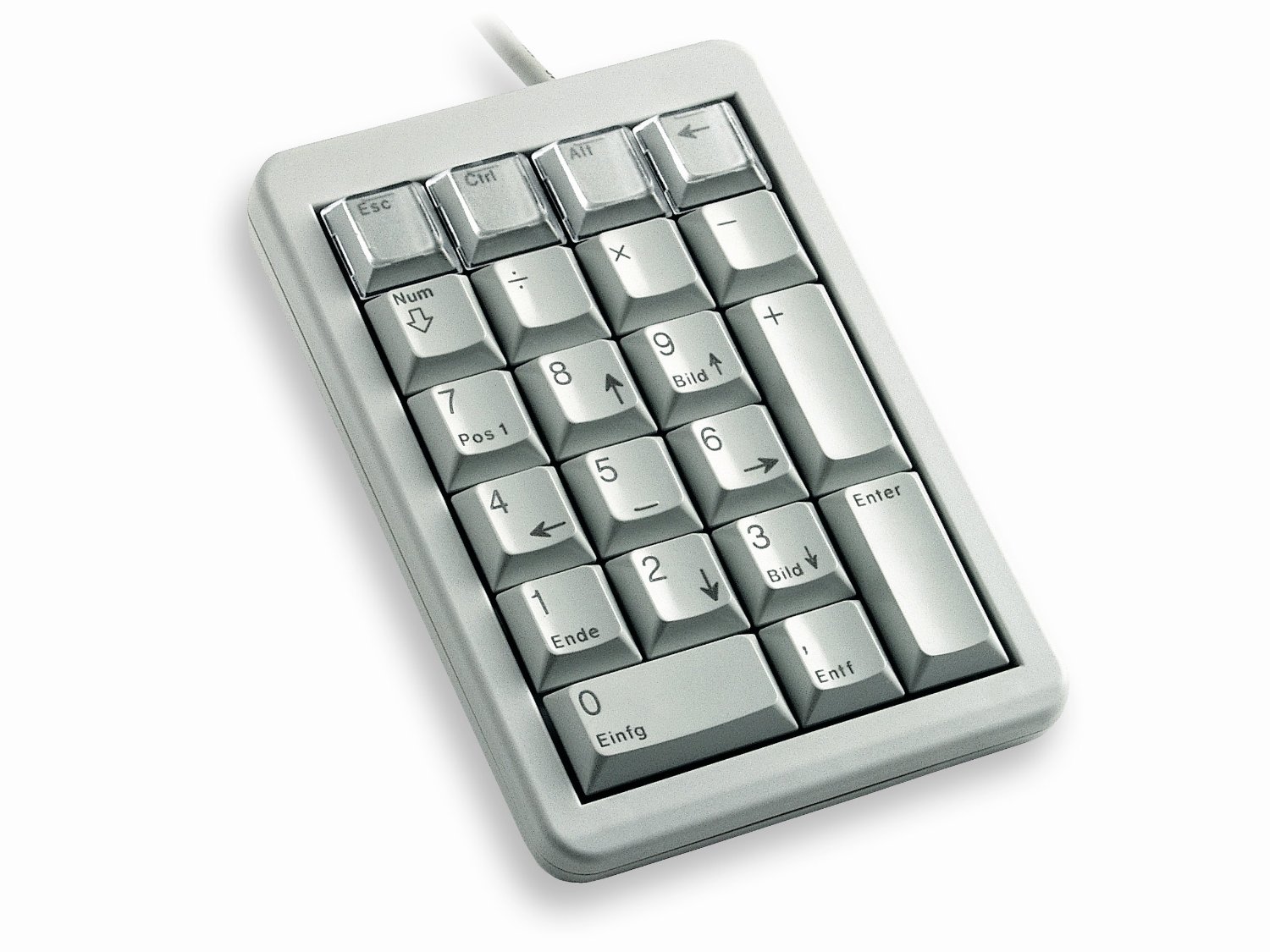 Cherry  Keypad (German), USB Grey, Cable length: 1.75 m klaviatūra