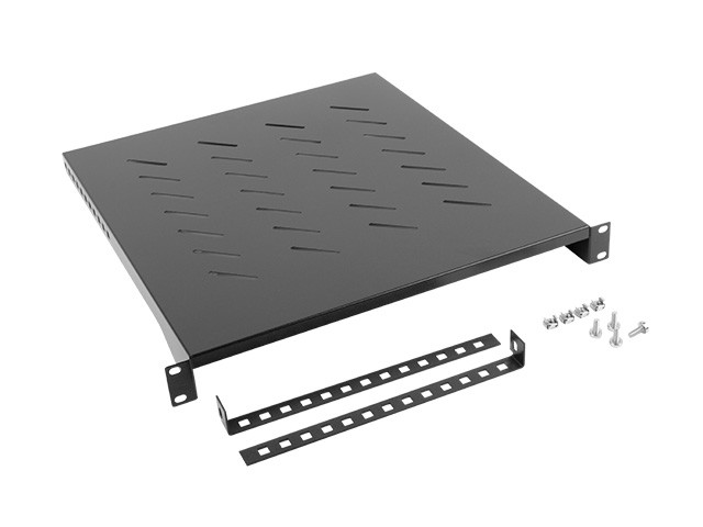 Lanberg Fixed Rack Shelf 1U 483x500mm black