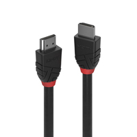 Lindy HDMI Kabel High Speed Black Line 1m kabelis, vads