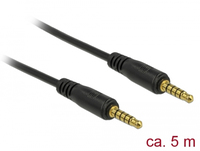 85699 Audio-Kabel 5 m 3.5mm Schwarz (85699) kabelis, vads