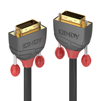 Lindy DVI-D Dual Link Kabel Anthra Line 3m kabelis, vads