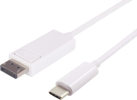 MicroConnect USB - C to DP V1.2, 2m White  USB3.1 C to Displayport cable 5706998092816 kabelis, vads