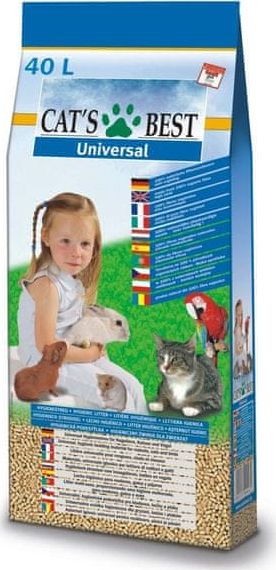 Cat's Best Universal Natural cat litter 40 l piederumi kaķiem