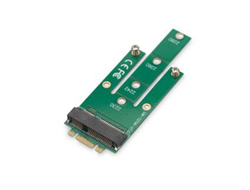 DIGITUS PCIe Adapterkarte NGFF(M.2) auf MSATA mSATA SSD karte