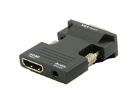 MicroConnect  HDMI Female - VGA Male Black adapteris