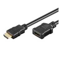 MicroConnect  HDMI 19 - 19 1m M-F, Gold High Speed HDMI with Ethernet kabelis video, audio
