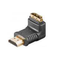 MicroConnect  HDMI 19 - HDMI 19 F-M Adapter HDMI-HDMI Angled adaptor 270