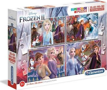 Clementoni Puzzle Frozen 2 20+60+100+180el (21411) 21411 CLEMENTONI (8005125214112) puzle, puzzle