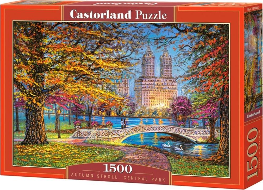 Castorland Puzzle 1500 Autumn Stroll Centtral Park CASTOR puzle, puzzle