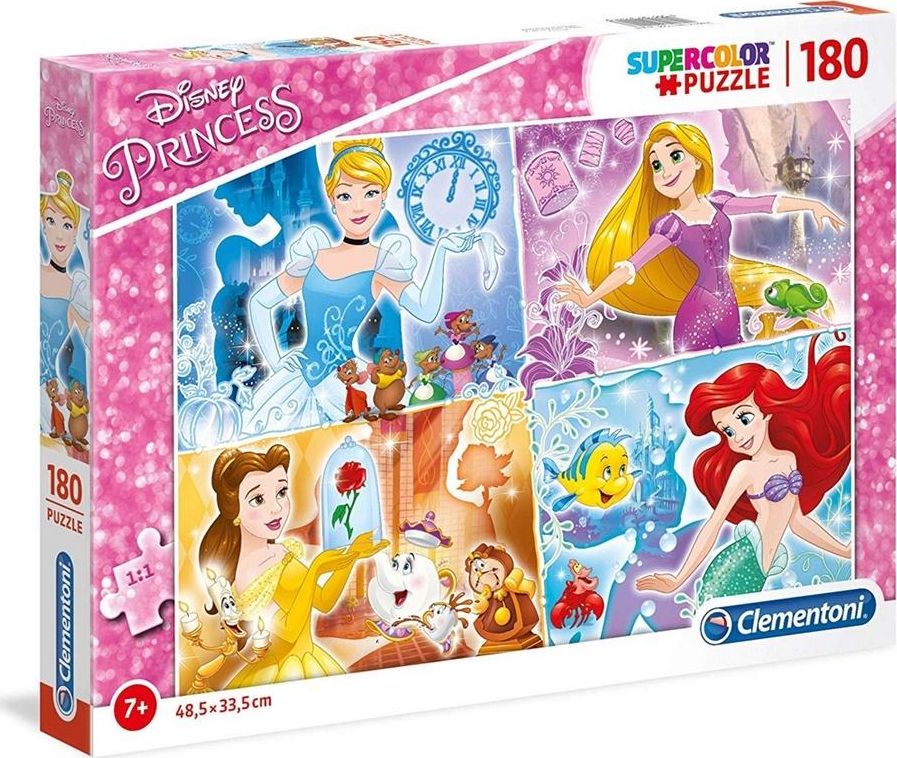 Clementoni Puzzle 180 Super kolor Princess 325526 (8005125292943) puzle, puzzle