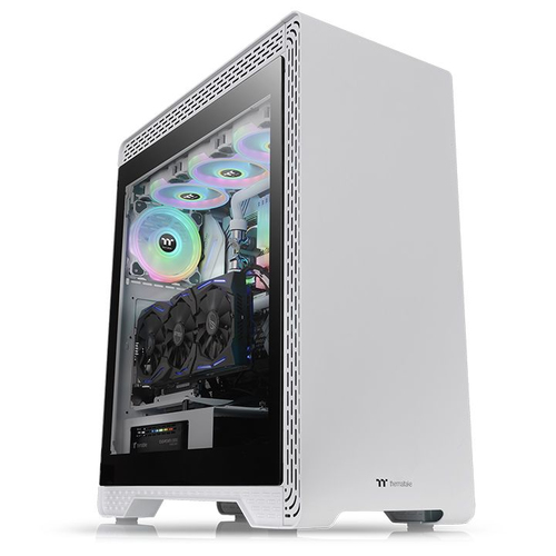 Thermaltake S500 TG Snow Edition Midi-Tower, Tempered Glass - we Datora korpuss