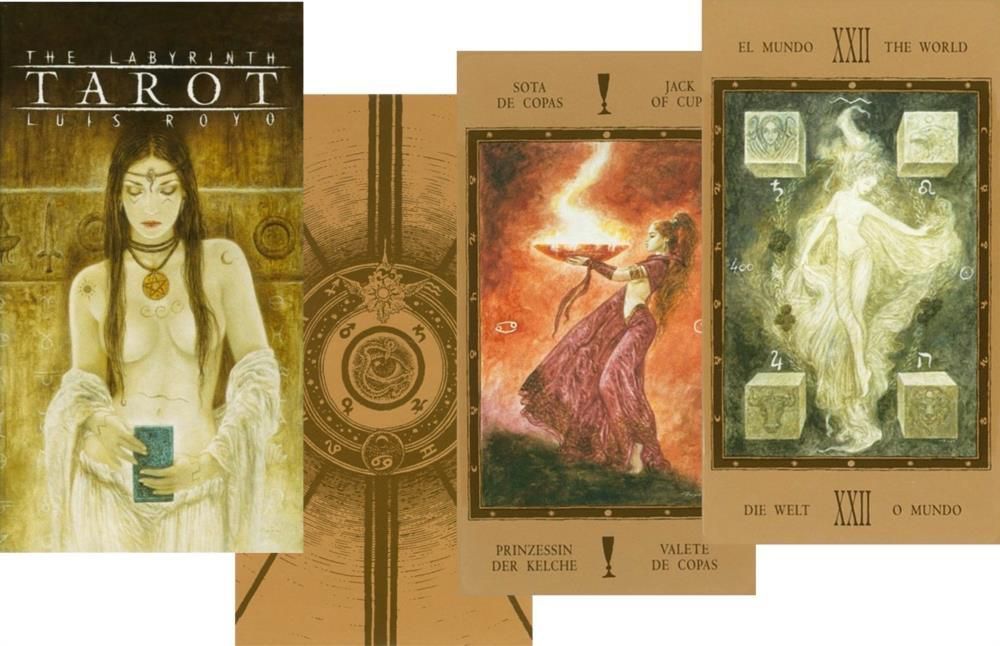 Cards The Labyrinth Tarot Luis Royo galda spēle