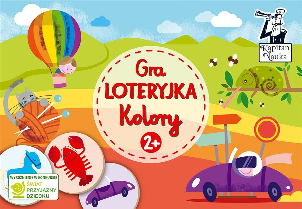 Edgard Kapitan Nauka. Gra Loteryjka Kolory 2+ - 259646 259646 (9788377889282) galda spēle