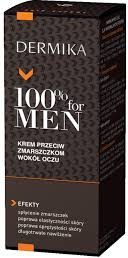 Dermika 100% for Men Krem pod oczy przeciwzmarszczkowy 15ml 6351091091 (5902046503000) kosmētika ķermenim