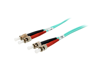 Equip LWL Patchkabel ST->ST  1.00m Multimode Duplex OM3 turq Polybeutel apgaismes ķermenis