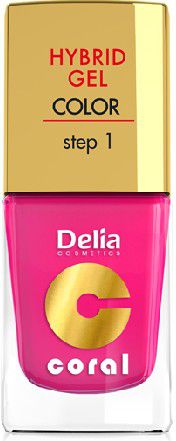 Delia Cosmetics Coral Hybrid Gel Emalia do paznokci nr 03 roz 11ml 713766 (5901350453766)