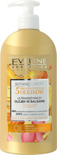 Eveline Botanic Expert Ultraodzywczy Olejek w balsamie do ciala 5 olejkow 350ml 089391 (5901761949391) kosmētika ķermenim