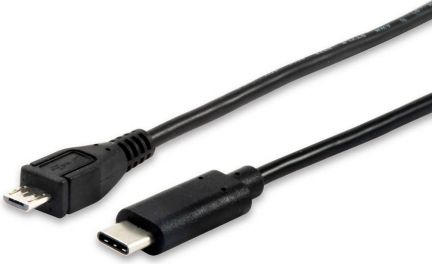 equip USB 2.0 Kabel MicroB->C M/M 1,0m Type C USB kabelis