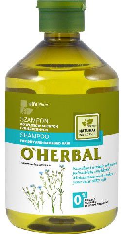 Elfa Pharm O'Herbal Szampon for hair suchych i zniszczonych z lnem 500ml - 810418 Matu šampūns