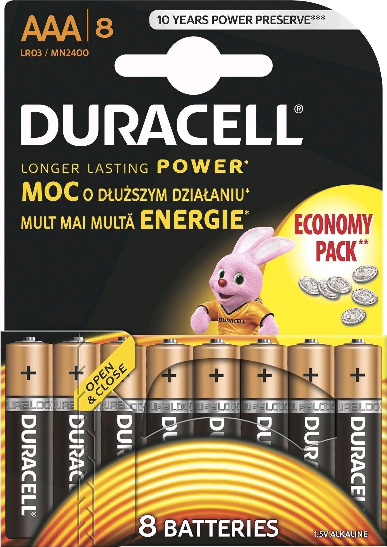 Duracell Bateria Basic AAA / R03 8pc Baterija