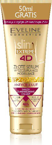 Eveline 4D slim EXTREME Zlote serum antycellulitowe 250ml 080937 (5907609380937) kosmētika ķermenim