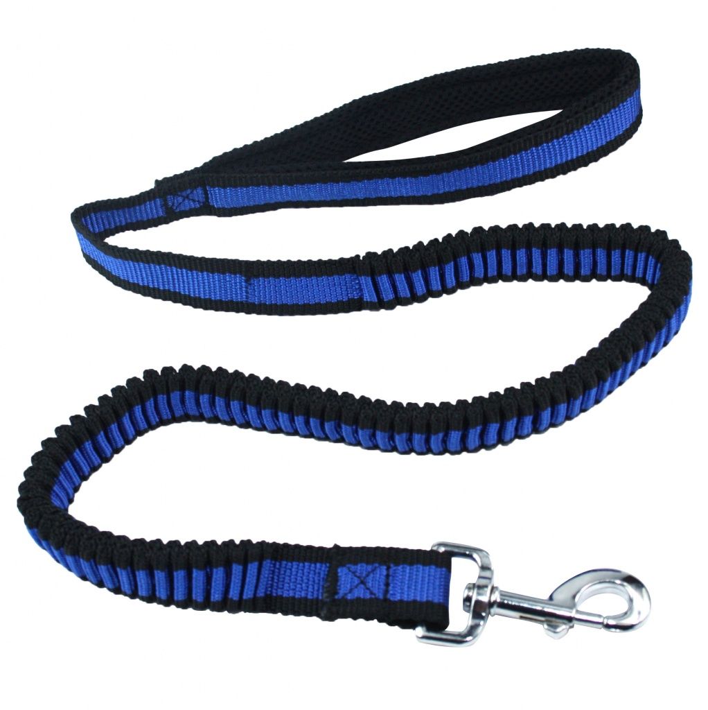 Pet Nova Smycz L-bungee Blue 2.5/120-180cm VAT009652 (5904378732394) aksesuārs suņiem