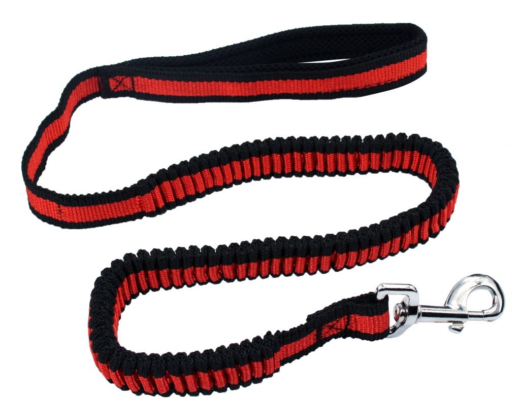 Pet Nova Smycz dla psa L-bungee Red 2.5/120-180cm VAT009654 (5904378732400) aksesuārs suņiem