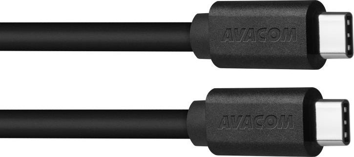 AVACOM DATOVY A NABIJECI USB CABLE TYPE-C - USB TYPE-C, 100CM, BLACK kabelis, vads