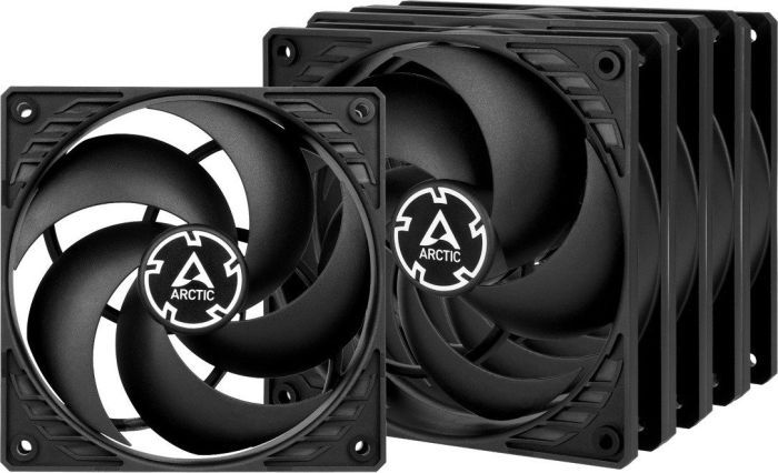 Arctic P12 PWM PST, black, Value Pack (x5) (ACFAN00137A) ventilators