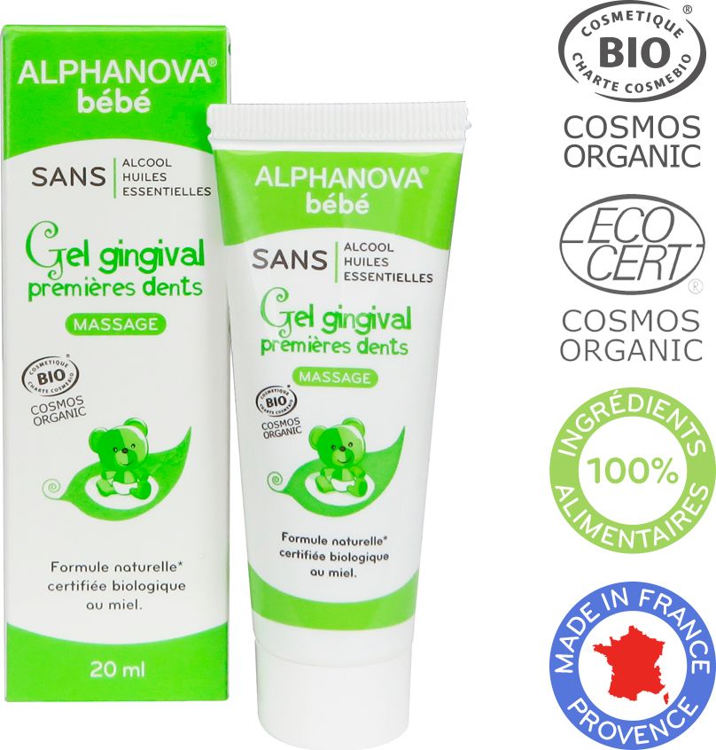 Alphanova Bebe Zel organiczny lagodzacy zabkowanie 20ml ALP01172 (3760075071172) mutes higiēnai