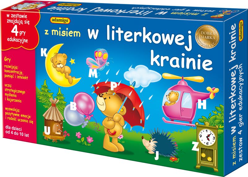 Adamigo Zestaw Edukacyjny W Literkowej Krainie (5864) 5864 (5902410005864) galda spēle