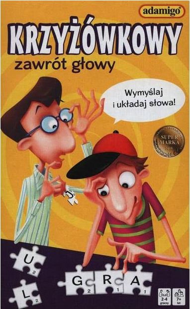 Adamigo Ukladanka - Krzyzowkowy zawrot glowy 367194 (5902410007462) galda spēle