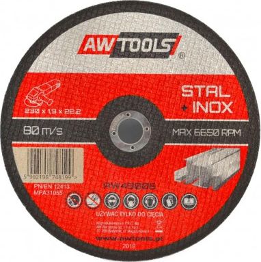 AWTools tarcza do metalu 230x1,9x22,2mm (AW49006) AW49006 (5902198748199)