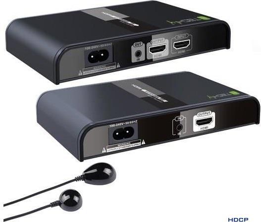 HDMI HDbiT extender over Powerline PLC up to 3