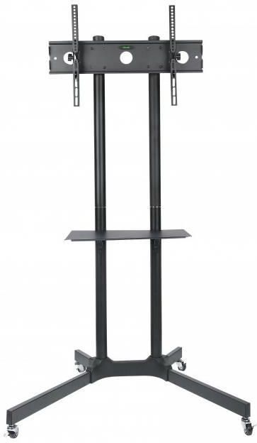 Techly Mobile stand for TV LCD/LED/Plasma 30''-65'' 60kg VESA tilting with shelf TV stiprinājums