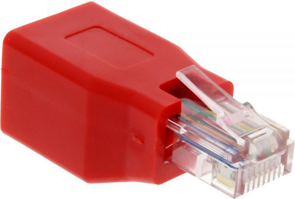 InLine 69994K RJ-45 RJ-45 Rot Kabelschnittstellen-/adapter (69994K) kabelis, vads