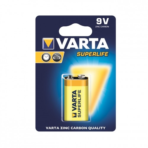 Zinc Battery 9V Superlife 10 pcs. Baterija